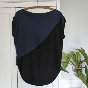 Barney's Coop asymmetrical silk top